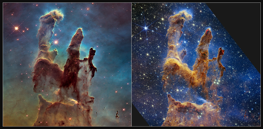 Webb photos - Pillars of Creation